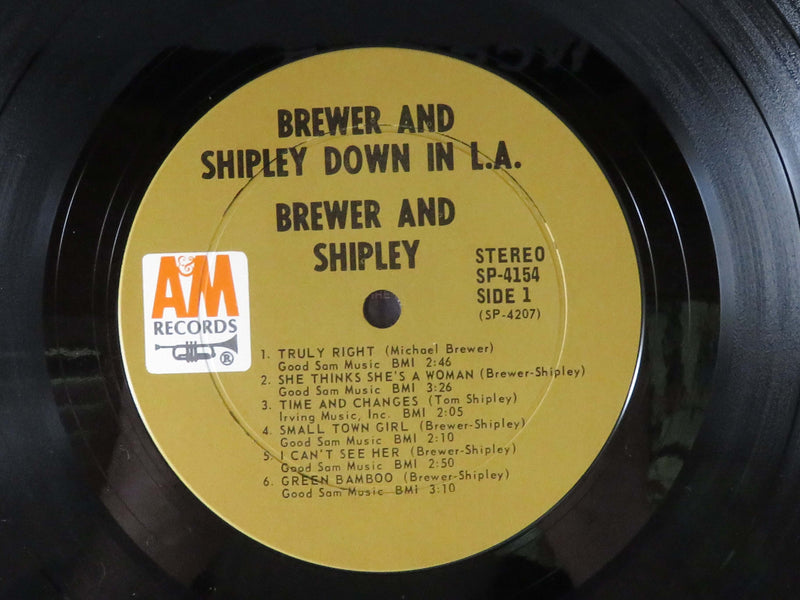 Brewer & Shipley Down in LA 1968 A&M Records SP 4154 Terre Haute Vinyl Album