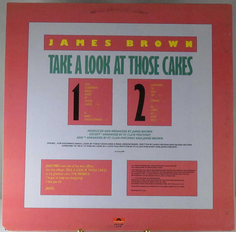 James Brown Take a Look at Those Cakes 1978 Polydor Records PD-1-6181 Vinyl Album