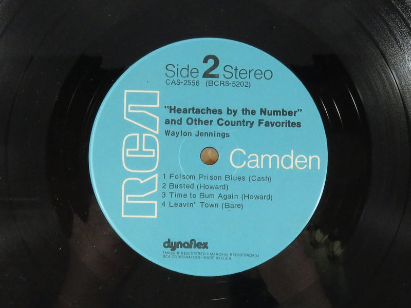 Waylon Jennings Heartaches by the Number 1972 RCA Camden CAS-2556 Vinyl Album
