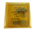 Vintage Inflation Money; Miniature U.S. Coin Grouping In Original Holder — front view