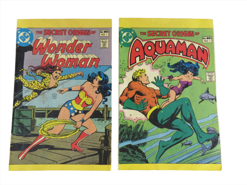 The Secret Origin of Aquaman, Wonder Woman, Miniature DC Comic Books