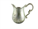 Antique Miniature Pewter Pitcher, Dollhouse Miniature Pewter Ewer Carafe Vessel