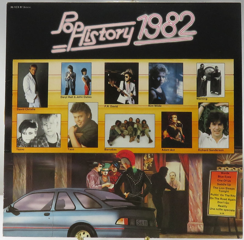 Pop History 1982 Sonocord Records 1986 German Pressing 36123-8 Vinyl Album