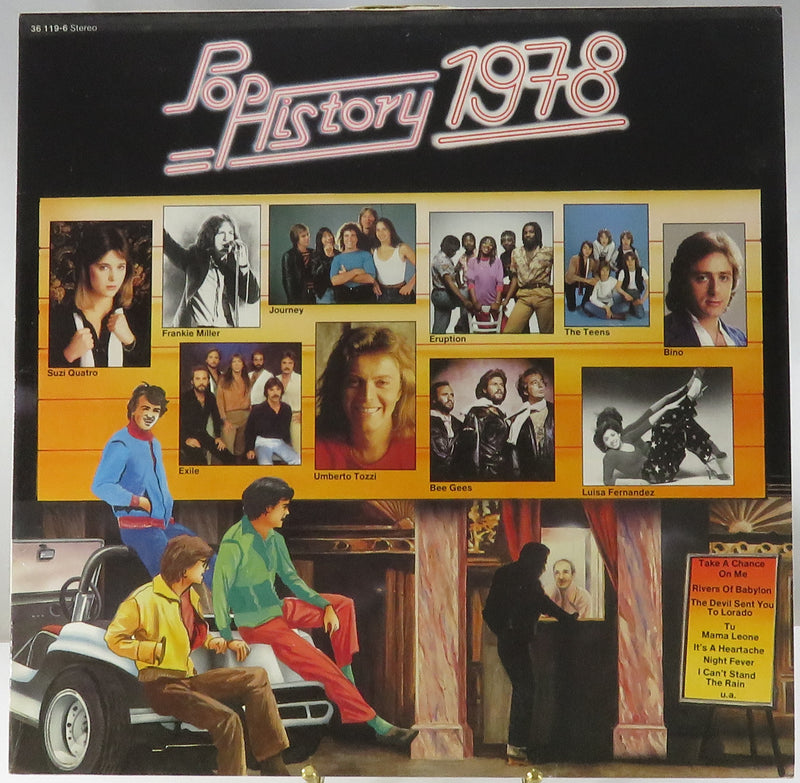 Pop History 1978 Sonocord Records 1986 German Pressing 36119-6 Vinyl Album