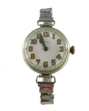 Swiss Made 1914 Regina WW1 Trench Watch 7 Jewel 2 Position Omega Wristwatch