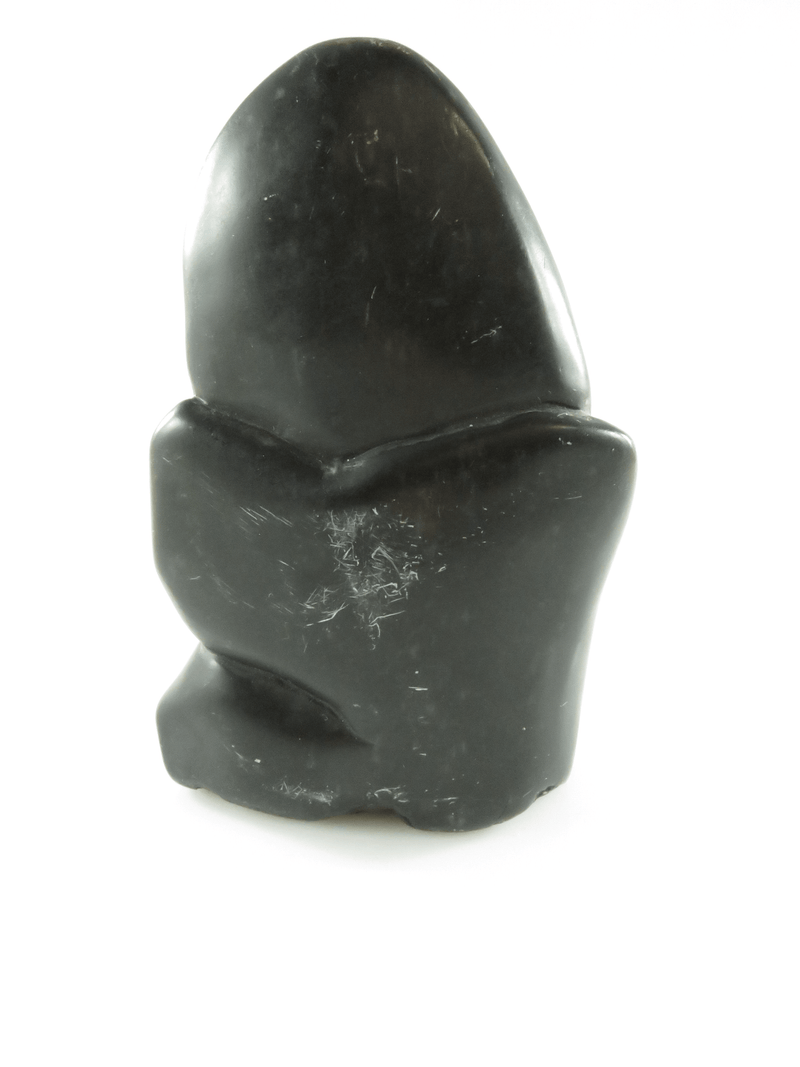 Carved Rock Man Sculpture Form in the Style of The Inuit Tribe 4 3/4 x 3"