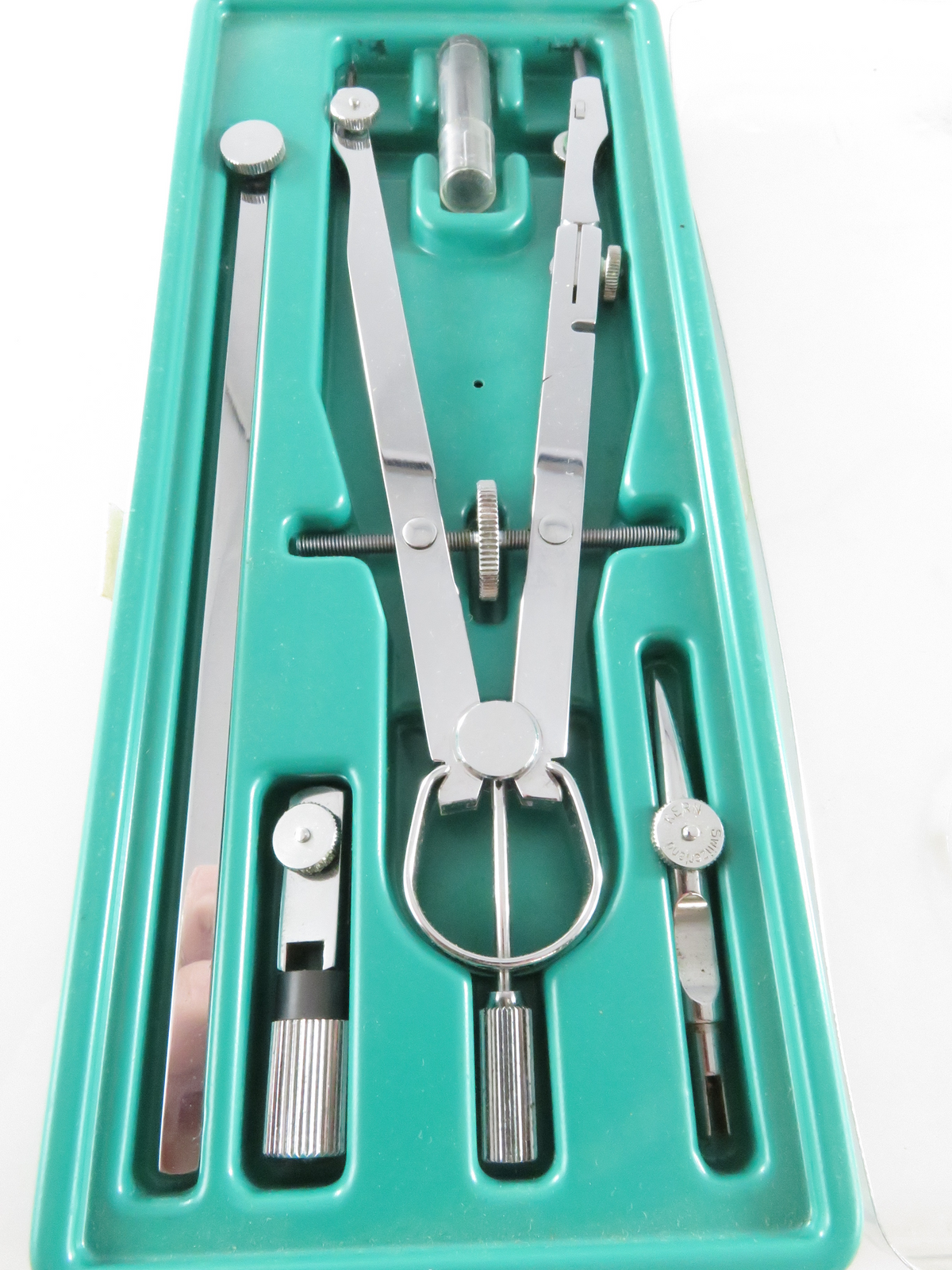 Rare Kern Aarau Swiss Drafting Compass Set #1079 Complete Set