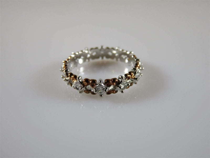 Michael Valitutti Sterling Silver 925 NH White Topaz Band Size 6.5 - Just Stuff I Sell