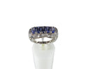 Generations 1912 Weinman Brothers 14K White Gold Tanzanite & Blue Diamond Ring — Mid Century • 14K, Gold • Diamond, Tanzanite