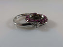 14K White Gold Egyptian Inspired Smoky Quartz Sapphire & Diamond Flip Ring 7.75 - Just Stuff I Sell