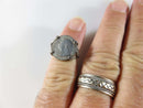 900 Silver 1900 Queen Victoria Great Britain Ladies Coin Ring Size 4 - Just Stuff I Sell