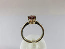 1 Carat Oval Cut Garnet Solitaire Ring 14K Yellow Gold Setting Size 4.5 Lovely - Just Stuff I Sell