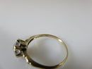 14K Yellow Gold Setting Size 6.75 Promise Ring or Setting 1 Carat Sapphire - Just Stuff I Sell