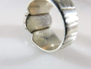 Sterling Silver Cabochon Turquoise Ring Native American Signed RJ Size 10.5 - Just Stuff I Sell