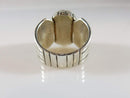 Sterling Silver Cabochon Turquoise Ring Native American Signed RJ Size 10.5 - Just Stuff I Sell