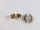 10K Diamond Stud Earrings with 14K Diamond Jacket Wraps - No Backs - Just Stuff I Sell