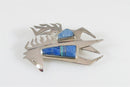 Navajo Artist Robert Vandever Wild Mustang Sterling Silver Brooch Pendant - Just Stuff I Sell