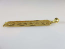 Egyptian Hieroglyph Cartouche Brittany 14K Solid Yellow Gold 2 1/4" 2.8 Grams - Just Stuff I Sell