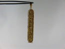 Egyptian Hieroglyph Cartouche Brittany 14K Solid Yellow Gold 2 1/4" 2.8 Grams - Just Stuff I Sell