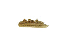 Ocean Princess Cruise Line Ship 14K Yellow Gold Travel Pendant Princess Cruises - Just Stuff I Sell