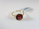 Glenn Lehrer 10K Gold Cognac Topaz Ring Size 9 Burgundy Red Topaz Ring - Just Stuff I Sell