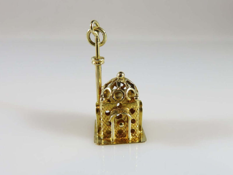 3D Taj Mahal Style 14K Yellow Gold Travel Charm/Pendant - Just Stuff I Sell