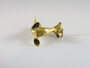 Cute Seal with Fish Solid 14K Yellow Gold 3D Travel Charm/Pendant - Just Stuff I Sell