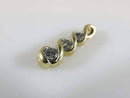10K Yellow Gold 3 Diamond Journey Pendant 3.35mm, 2.72mm & 2.52mm - Just Stuff I Sell