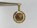 Rare John F Kennedy 13mm Gold Coin/Token in 14K Yellow Gold Pendant 585 VR - Just Stuff I Sell