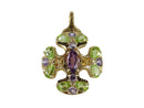 Gorgeous 14K Gold Topaz, Citrine, Amethyst & Peridot Pendant — Charms & Pendants • 14K, Gold • Topaz, Amethyst, Citrine — fro
