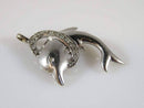 10K White Gold 15 Diamond Accented Dolphin Pendant, Gold Dolphin Pendant - Just Stuff I Sell