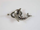 10K White Gold 15 Diamond Accented Dolphin Pendant, Gold Dolphin Pendant - Just Stuff I Sell