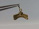 Italian Rialto Bridge 18K Yellow Gold 3D Travel Charm/Pendant product image for Just Stuff I Sell, clear front view, neutral background, original listing photo, optimized descriptive alt text, centered composition variant 7