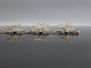Beautiful Antique & Unique 7 1/2" Solid 980 Silver 3 D Flower Bracelet - Just Stuff I Sell