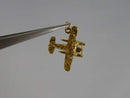 3D Nugget Plane Spinning Propeller 14K Yellow Gold Travel Charm/Pendant - Just Stuff I Sell