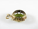 10K Yellow Gold 11.91 Carat Oval Cut Green Stone Pendant 4.7 Grams TW - Just Stuff I Sell