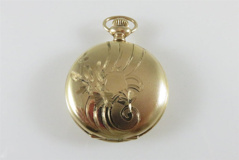 Waltham 1890 Seaside Pocket Watch 6S 15 Jewel Double Hunter Cashier Case - Just Stuff I Sell