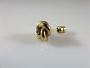 Rare Victorian 10K Gold Natural Earth Mined Diamond Love Knot Lapel Pin Tie Tack - Just Stuff I Sell