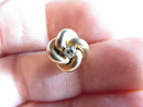 Rare Victorian 10K Gold Natural Earth Mined Diamond Love Knot Lapel Pin Tie Tack - Just Stuff I Sell