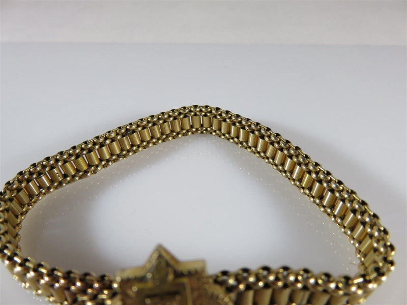 Matched Pair of Victorian 10K Gold Filled Bridal Slide Bracelets Circa 1870's - Just Stuff I Sell