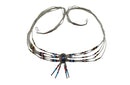 Fabulous "Liquid Silver" Zuni Signed TK Inlaid Sterling Silver Necklace - Just Stuff I Sell