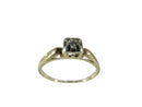 14K Yellow Gold .10 Carat Diamond Solitaire Engagement/Promise Ring 4 Repurpose - Just Stuff I Sell