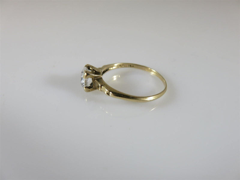 14K Yellow Gold Setting Size 6.75 Promise Ring or Setting 1 Carat Sapphire - Just Stuff I Sell