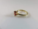 1 Carat Oval Cut Garnet Solitaire Ring 14K Yellow Gold Setting Size 4.5 Lovely - Just Stuff I Sell
