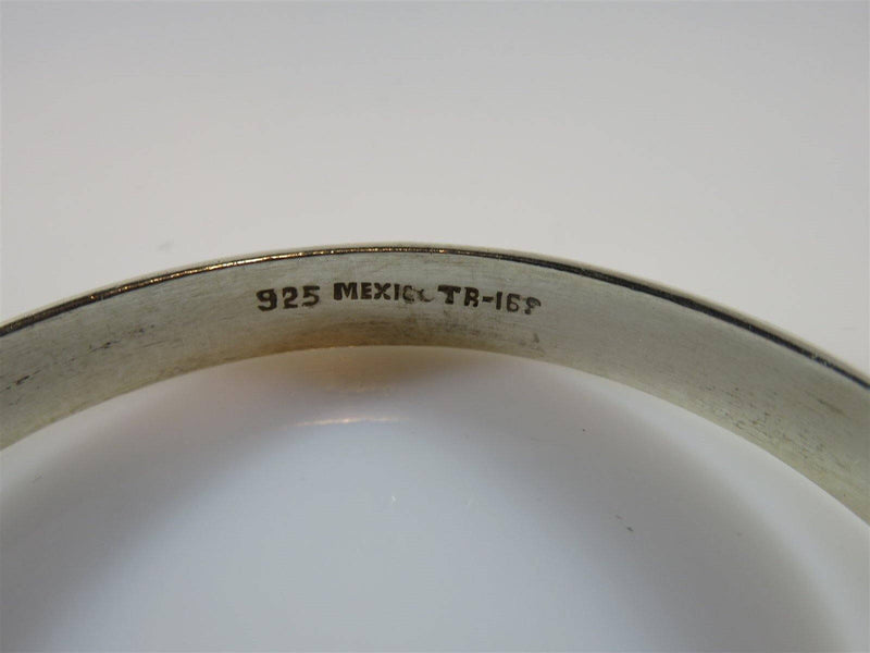 925 Sterling 8.4mm Deep Bangle Bracelet 8" Circ. 2 5/8" Acr Signed TR-169/8 - Just Stuff I Sell