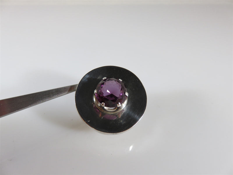 Vintage Los Ballesteros Purple Sapphire Pendant/Hat Pin Sterling Silver Taxco - Just Stuff I Sell
