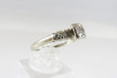 14 Karat White Gold & 5 Diamond Illusion Promise/Engagement Ring Size 7.5 - Just Stuff I Sell