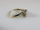 Vintage 14K Bi Gold 5 Diamond Engagement/Promise Ring Size 4.75 - Just Stuff I Sell