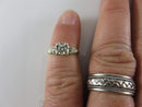 Vintage 14K Bi Gold 5 Diamond Engagement/Promise Ring Size 4.75 - Just Stuff I Sell