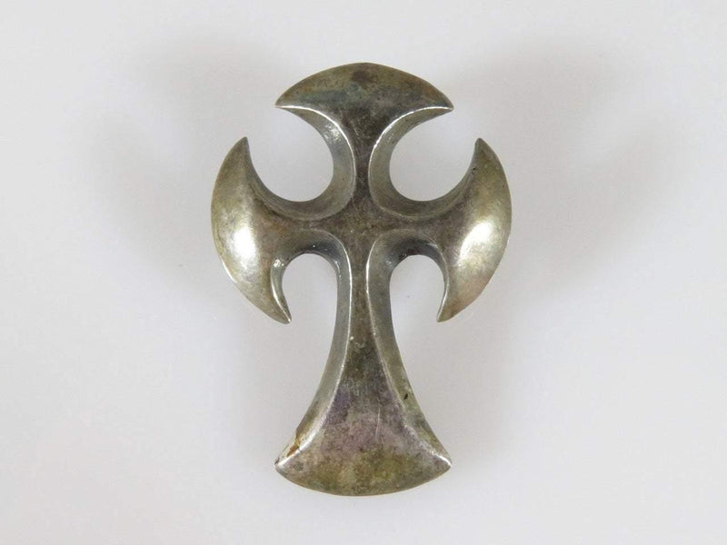 Medieval Gothic Sterling Silver 925 Cross Pendant Slider Bale Style - Just Stuff I Sell